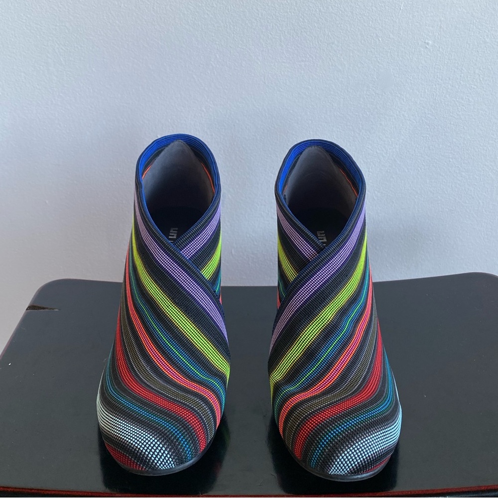 United Nude Rainbow heeled booties 8.5